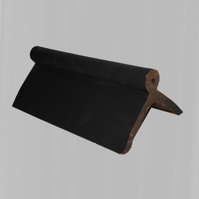 Roll Top Ridge Tile Black - 9